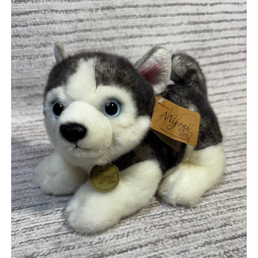 Aurora Miyoni Tots Siberian Husky Puppy Plush Stuffed Animal Dog 8 inch NWT